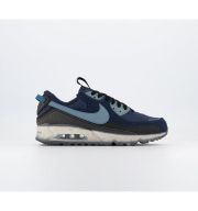 Nike Air Max Terrascape 90 Trainers Midnight Navy Noise Aqua Obsidian Black