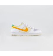 Nike Dunk Low Trainers White Sundial Lt Lemon Twist