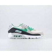 Nike Air Max 90 Trainers White Spring Green Anthracite