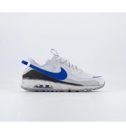 Nike Air Max Terrascape 90 Trainers Pure Platinum Hyper Royal White