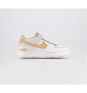 Nike Air Force 1 Shadow Trainers Summit White Sesame Wolf Grey