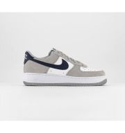 Nike Air Force 1 07 Trainers Lt Smoke Grey Midnight Navy Summit