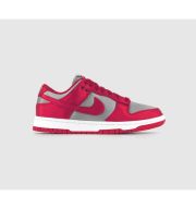 Nike Dunk Low Trainers Medium Grey Varsity Red White