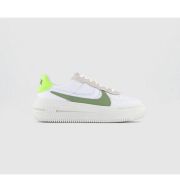 Nike Air Force 1 Plt.af.orm Trainers White Oil Green Sail Volt