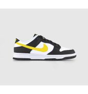 Nike Dunk Low Trainers Black Opti Yellow White