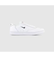 Nike Court Vintage Trainers White Black Total Orange