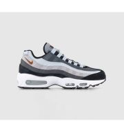 Nike Air Max 95 Trainers Wolf Grey Rugged Orange Black Blue Tint