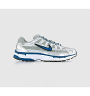 Nike P-6000 Trainers Metallic Silver Team Royal White