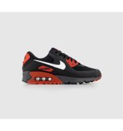 Nike Air Max 90&apos;s Trainers Anthracite Summit White Black Mystic Red