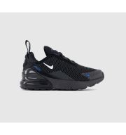 Nike Air Max 270 Kids Trainers Black White Racer Blue