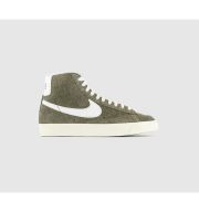 Nike Blazer Mid 77 Trainers Medium Olive Sail Coconut Milk Black