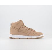 Nike Dunk Hi Trainers Vachetta Tan Vachetta Tan White