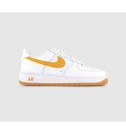 Nike Air Force 1 07 Trainers White University Gold Gum Yellow