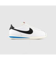 Nike Cortez Trainers White Black Light Photo Blue Sail Team Orange