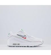 Nike Air Max 90 Gs Trainers White Green Spar Aluminum Black