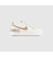 Nike Air Force 1 Shadow Trainers Sail Hemp Fossil Light Bone