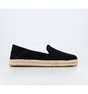 TOMS Santiago Espadrilles Black Suede