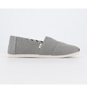 TOMS Classic Alpargata Slip Ons Cement Heritage Canvas