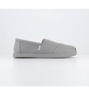 TOMS Alpargata Forward Slip Ons Drizzle Grey Recycled Cotton Canvas