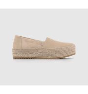 TOMS Valencia Espadrilles Oatmeal Suede