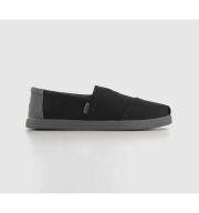 TOMS Alp Fwd Slip Ons Black Wax Canvas