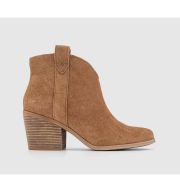 TOMS Constance Western Boots Tan Suede
