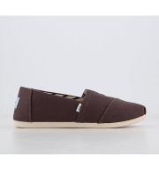 TOMS Alpargata Slip Ons Ash Recycled Cotton Canvas