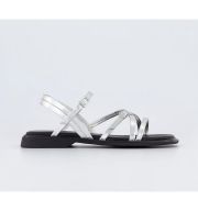 Vagabond Izzy Strappy Sandals Silver