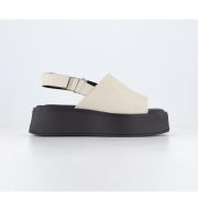 Vagabond Courtney Sling Back Sandals Off White Leather