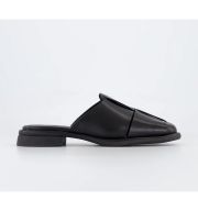 Vagabond Brittie Woven Mules Black Leather