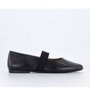 Vagabond Jolin Strap Ballet Flats Black Leather