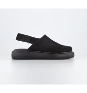 Vagabond Blenda Casual Sling Back Shoes Black Suede