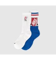 Nike Crew Socks 2 Pairs White Logo