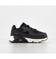 Nike Air Max 90 Infant Trainers Anthracite Black Team Red Summit White