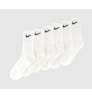 Nike Everyday Cushioned 6 Pack White Black