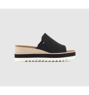 TOMS Diana Mules Black Heavy Canvas