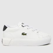 Lacoste white & black gripshot Toddler trainers