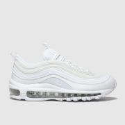 Nike white & silver air max 97 ultra 17 Youth trainers
