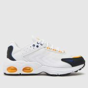 Nike white & gold air max tw Youth trainers