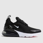 Nike black & white air max 270 Youth trainers