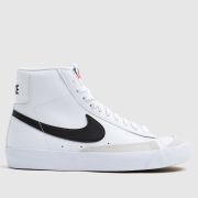 Nike white & black blazer mid 77 Youth trainers