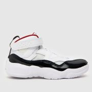 Nike white & red jumpman two trey Junior trainers