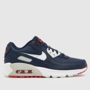 Nike navy air max 90 ltr Boys Youth trainers