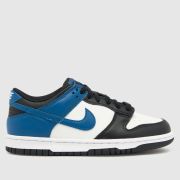 Nike black & white dunk low Boys Youth trainers