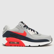 Nike navy & grey air max 90 ltr Boys Youth trainers