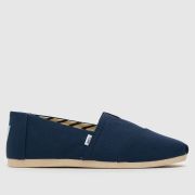 TOMS alp recycled cotton vegan shoes in navy