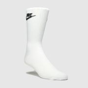 Nike white & black everyday crew socks 3 pack