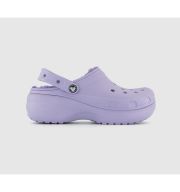 Crocs Classic Platform Lined Clogs Lavender