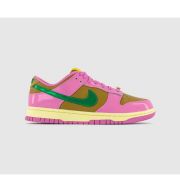 Nike Dunk Low Trainers Playful Pink Multi Color Bronzine