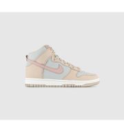 Nike Dunk Hi Trainers Sanddrift Pink Oxford Light Silver Sail